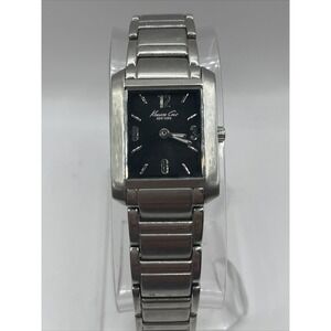 Kenneth Cole New York KC4687 Slim Ladies Black Dial Watch- New Battery